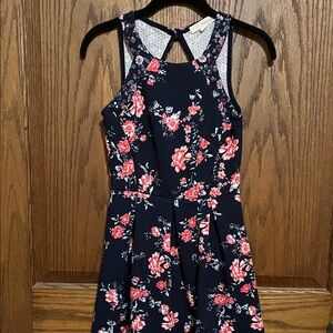 Rewind Navy Floral Dress
